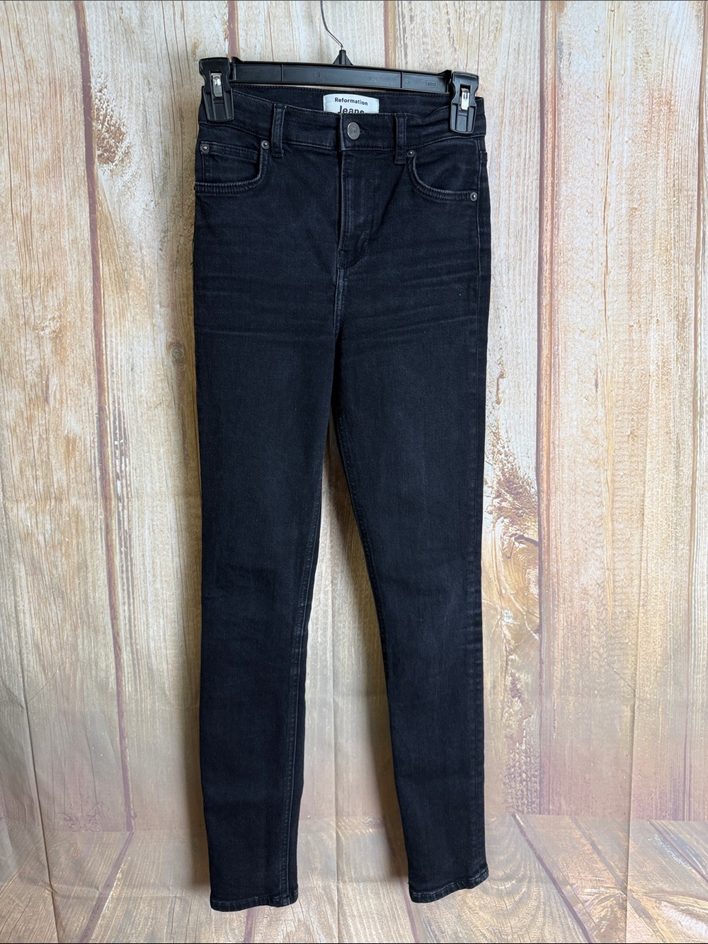 Reformation Black Skinny High-Rise Jeans Size 25